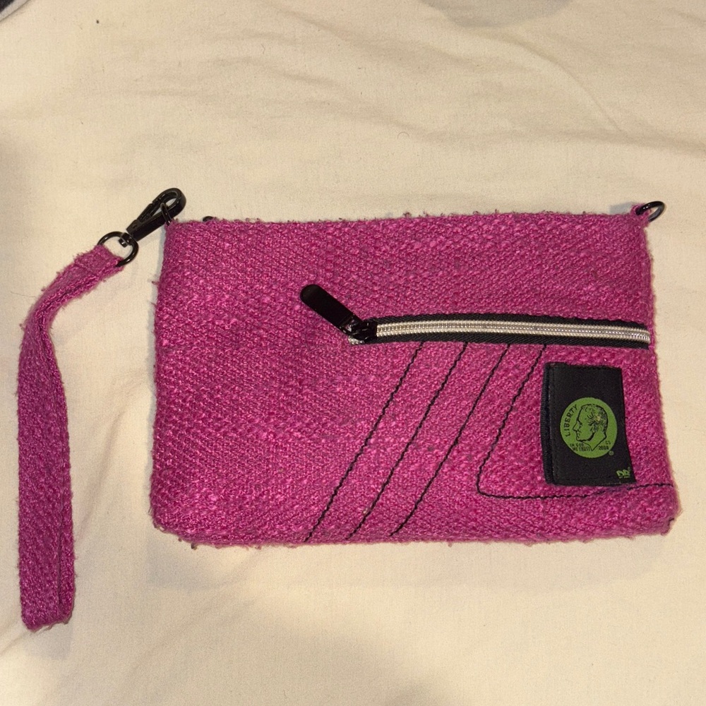 DIME BAGZ Pink Textured Pouch Bag